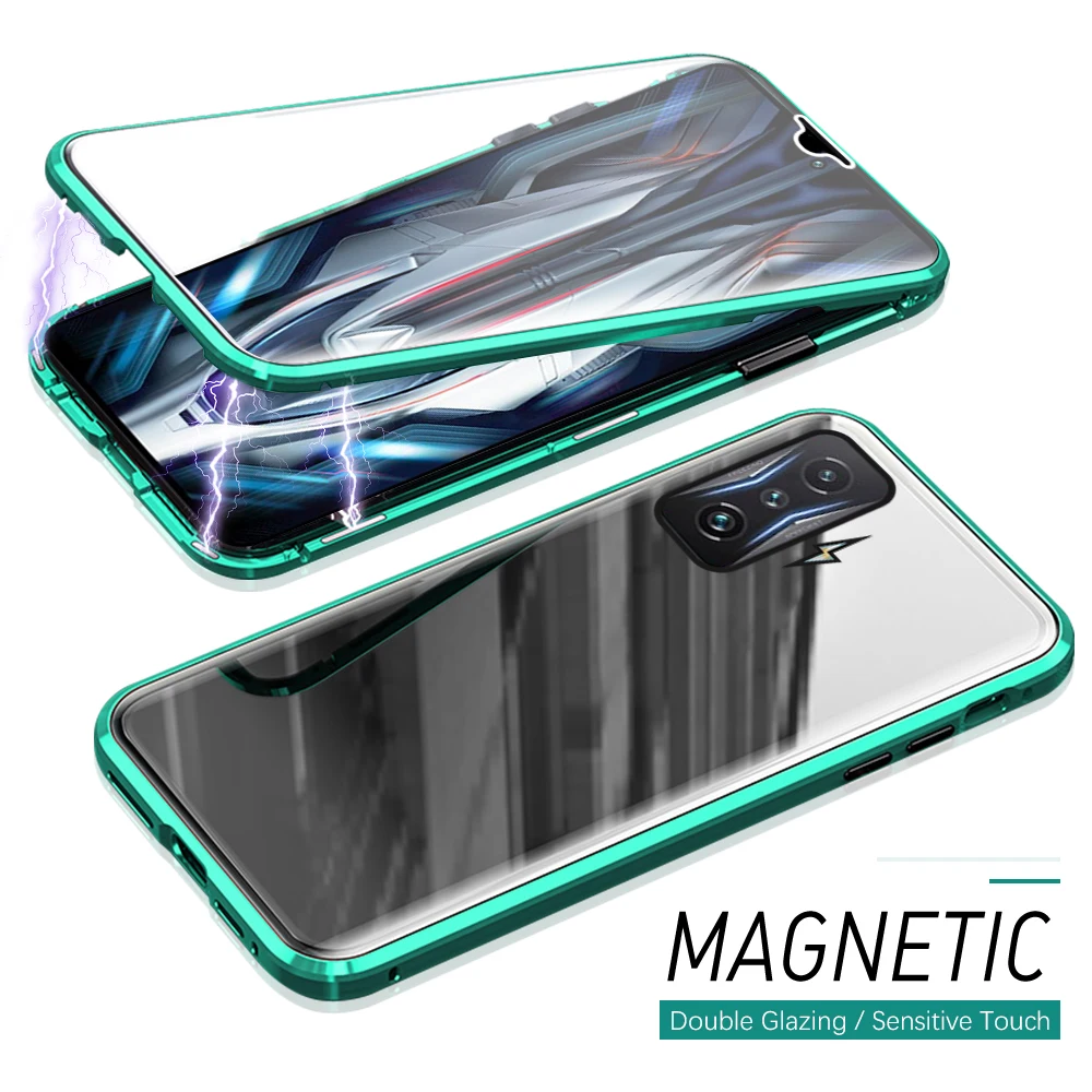 360 двухсторонний стеклянный чехол для Xiaomi Poco F4 GT Магнитная металлическая задняя крышка для Poco F 4GT F4GT Poko F4 GT чехол для телефона Fundas
360 двухсторонний стеклянный чехол для Xiaomi Poco F4 GT Магнитная металлическая задняя крышка для Poco F 4GT F4GT Poko F4 GT чехол для телефона Fundas