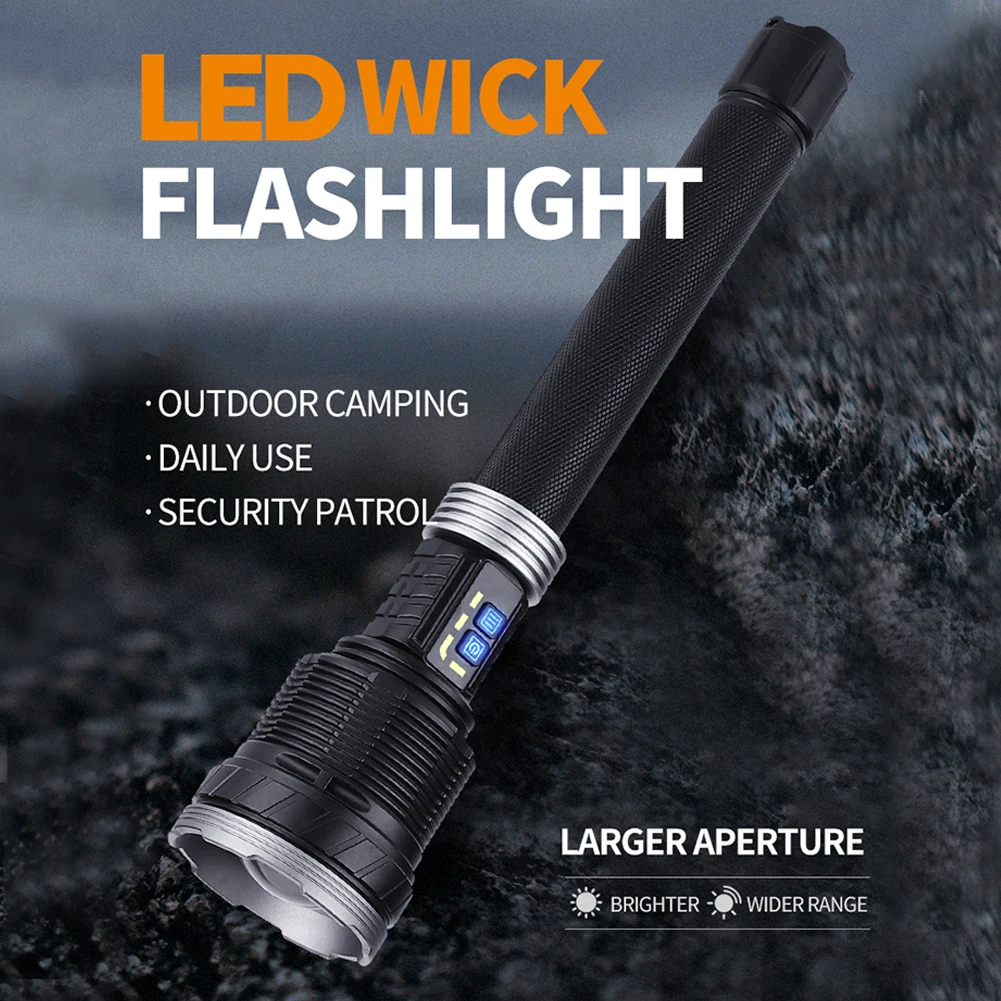 Super Bright XHP360 Powerful LED Flashlight USB Rechargeable Super Bright IPX5 Waterproof Lamp Camping Fishing Torch Light New
Super Bright XHP360 Powerful LED Flashlight USB Rechargeable Super Bright IPX5 Waterproof Lamp Camping Fishing Torch Light New