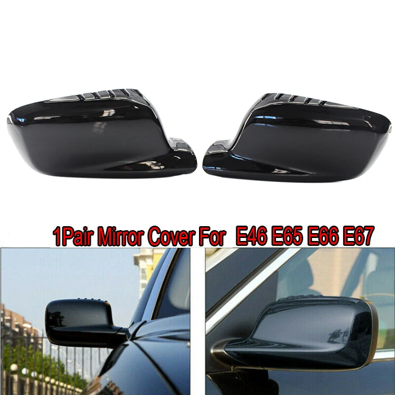 

Колпачки для боковых зеркал заднего вида для BMW E46 3-Series E65 E66 E67 7-Series 745I 750I глянцевые черные