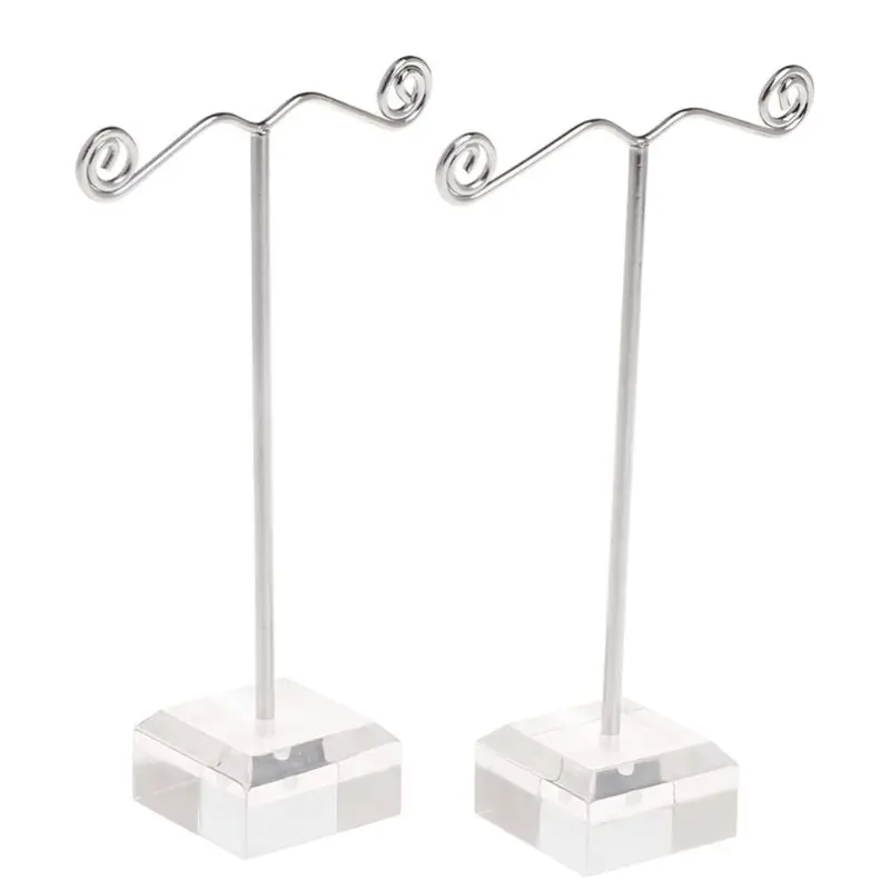 2 Pcs/Set Earrings Shelf Wire Hook Stand Holder Display Showcase Rack Jewelry Or 40GB
2 Pcs/Set Earrings Shelf Wire Hook Stand Holder Display Showcase Rack Jewelry Or 40GB