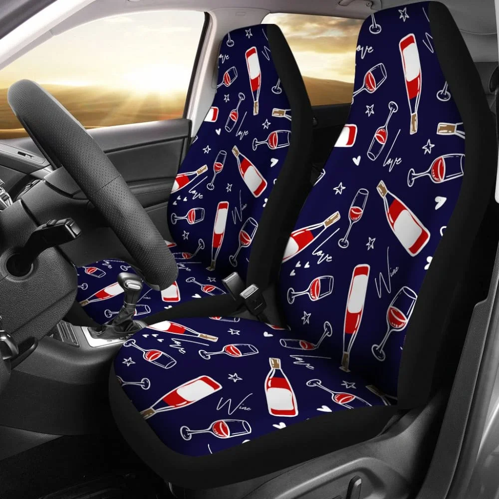 Wine Lovers Car Seat Covers,Pack of 2 Universal Front Seat Protective Cover
Wine Lovers Car Seat Covers,Pack of 2 Universal Front Seat Protective Cover