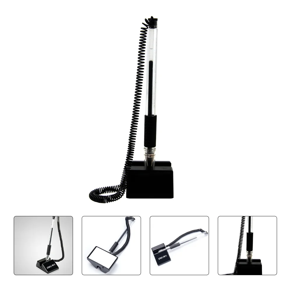 3pcs Secure Pens with Adhesive Chain Desktop Ink Pen Pen Holder Stand Type Spring Joint Pen for Reception Desk
3pcs Secure Pens with Adhesive Chain Desktop Ink Pen Pen Holder Stand Type Spring Joint Pen for Reception Desk