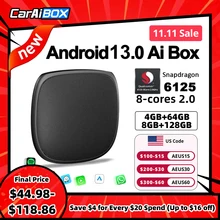 CarAiBOX CarPlay Ai Box Qualcomm 6125 8-Core CPU Android 11.0 Wireless Carplay Android auto For Toyota Volvo VW Kia Benz MG