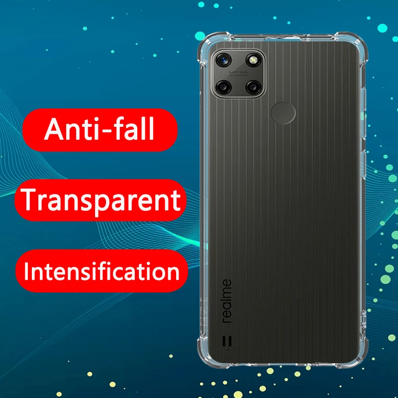 Airbag Shockproof Fine hole Transparent Phone Case For Realme C25Y case Anti-drop Lens Protection Clear Case
Airbag Shockproof Fine hole Transparent Phone Case For Realme C25Y case Anti-drop Lens Protection Clear Case