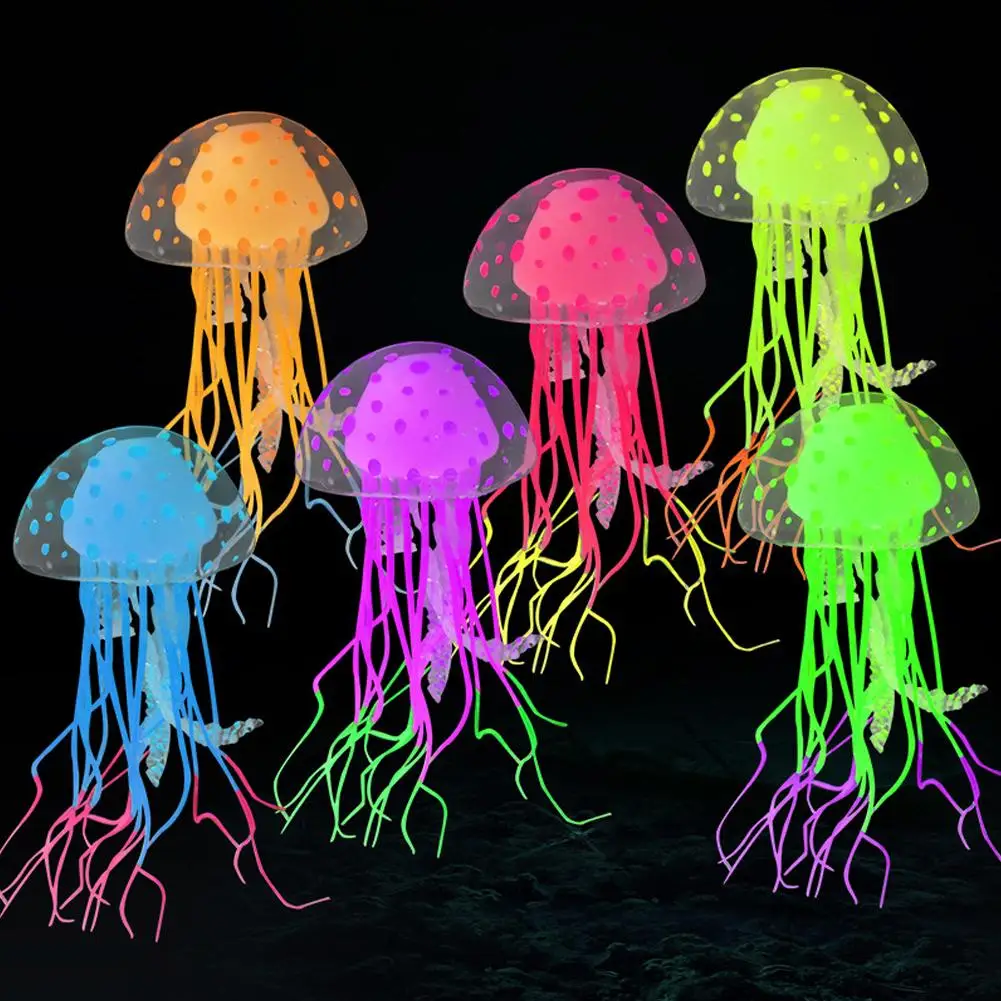 Silicone Luminous Jellyfish Fluorescent Fake Jellyfish Ornaments Aquarium Fish Tank Landscaping Decoration
Silicone Luminous Jellyfish Fluorescent Fake Jellyfish Ornaments Aquarium Fish Tank Landscaping Decoration