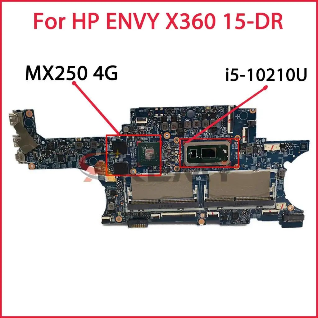 18748-1 L63885-601 For HP ENVY X360 15-DR 15T-DR laptop motherboard L63885-001 448.0GB13.0011 with i5-10210U CPU MX250-4G
18748-1 L63885-601 For HP ENVY X360 15-DR 15T-DR laptop motherboard L63885-001 448.0GB13.0011 with i5-10210U CPU MX250-4G