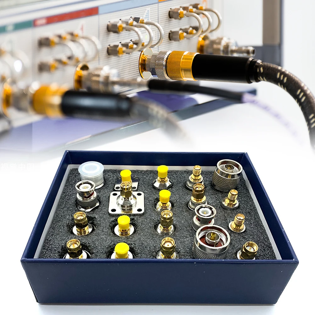 Профессиональный набор адаптеров SMA типа износостойкий практичный коаксиальный комплект коннекторов «штырь-гнездо» Антикоррозийные аксе... 
Профессиональный набор адаптеров SMA типа износостойкий практичный коаксиальный комплект коннекторов «штырь-гнездо» Антикоррозийные аксе...