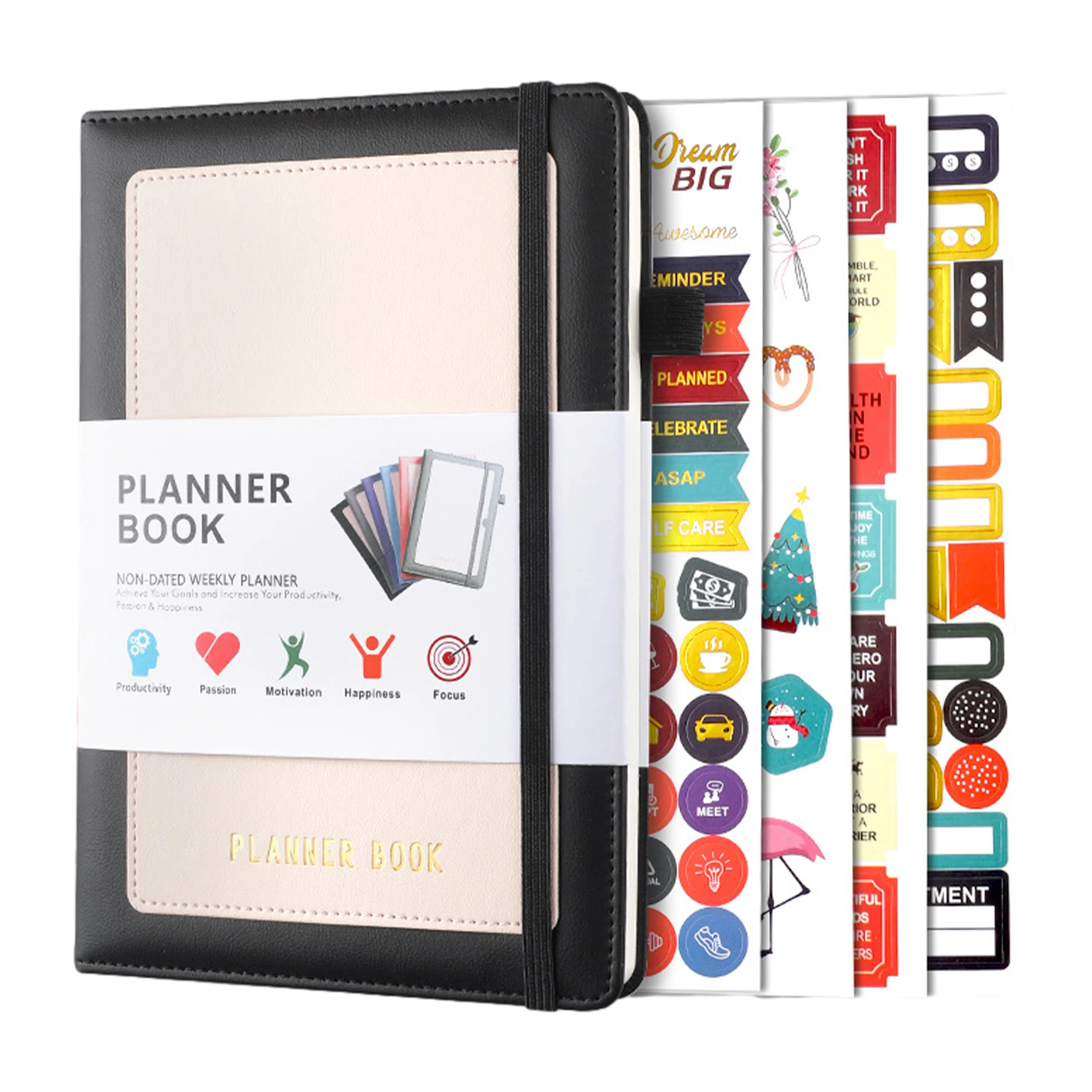 A5 Men Women Habit Business Inner Pocket School Supplies Planner Notebook PU Leather Weekly Monthly Goals Office Personal
A5 Men Women Habit Business Inner Pocket School Supplies Planner Notebook PU Leather Weekly Monthly Goals Office Personal