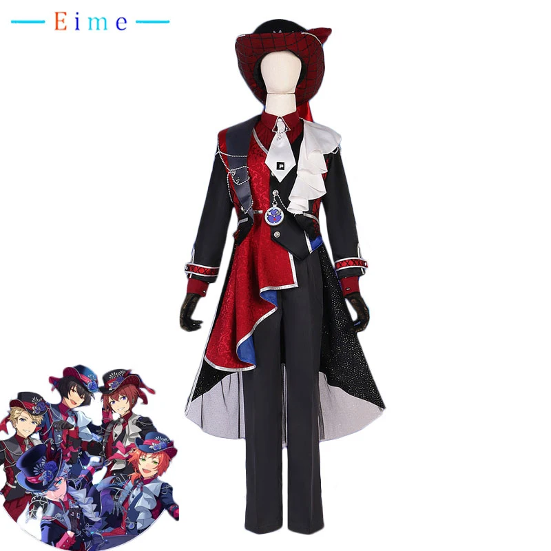 

Game Ensemble Stars Mad Party Knights Cosplay Costume Suou Tsukasa Tsukinaga Leo Sena Izumi Halloween Uniforms Custom Made