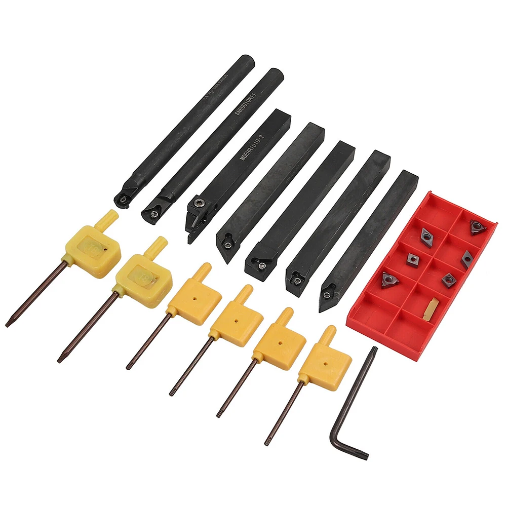 For Machining Induction Turning Tool Holder Shank With Carbide Inserts Wrench 10mm Boring Bar DIY Set Metal Steel
For Machining Induction Turning Tool Holder Shank With Carbide Inserts Wrench 10mm Boring Bar DIY Set Metal Steel