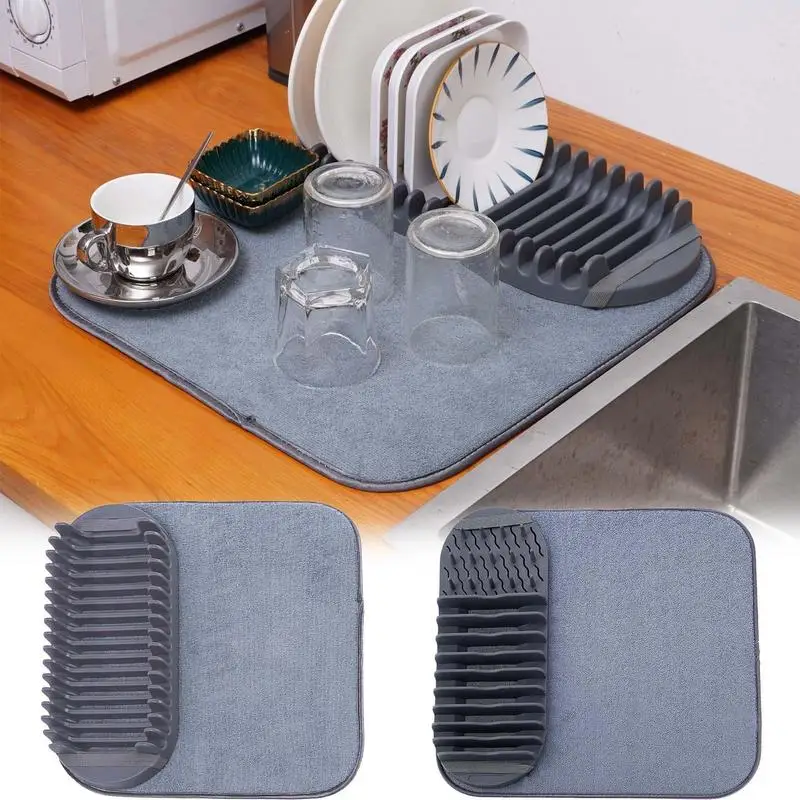 Dish Drying Pad Kitchen Counter Drying Mat Dish Space-Saving Foldable Tableware Durable Rack Drying Pads for Kitchen Accessories
Dish Drying Pad Kitchen Counter Drying Mat Dish Space-Saving Foldable Tableware Durable Rack Drying Pads for Kitchen Accessories