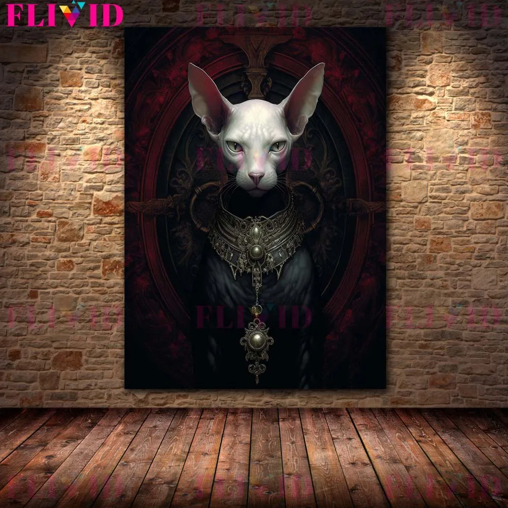 Викторианский винтажный портрет животного на холсте
Викторианский винтажный портрет животного на холсте