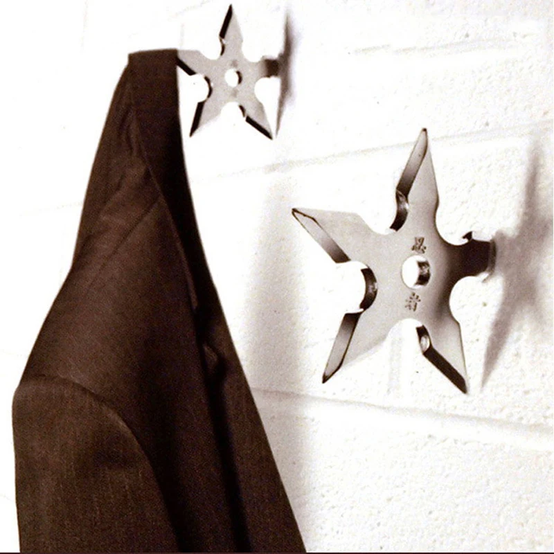 1pcs Teens New Ninja Throwing Star Coat Hooks Holder Bedroom Wall Stainless Steel Hangers Heavy Hook Coat Hanger
1pcs Teens New Ninja Throwing Star Coat Hooks Holder Bedroom Wall Stainless Steel Hangers Heavy Hook Coat Hanger