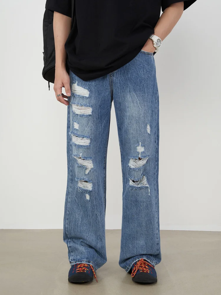 ZCSMLL Ripped Jeans Men's Retro and Old Straight-leg Mopping Casual All-match Trousers 2022 Korean Fashion Denim Pants
ZCSMLL Ripped Jeans Men's Retro and Old Straight-leg Mopping Casual All-match Trousers 2022 Korean Fashion Denim Pants