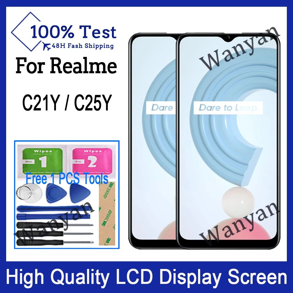 Original For Realme C21Y LCD Display Touch Screen Digitizer For Realme C25Y LCD Replacement Parts
Original For Realme C21Y LCD Display Touch Screen Digitizer For Realme C25Y LCD Replacement Parts