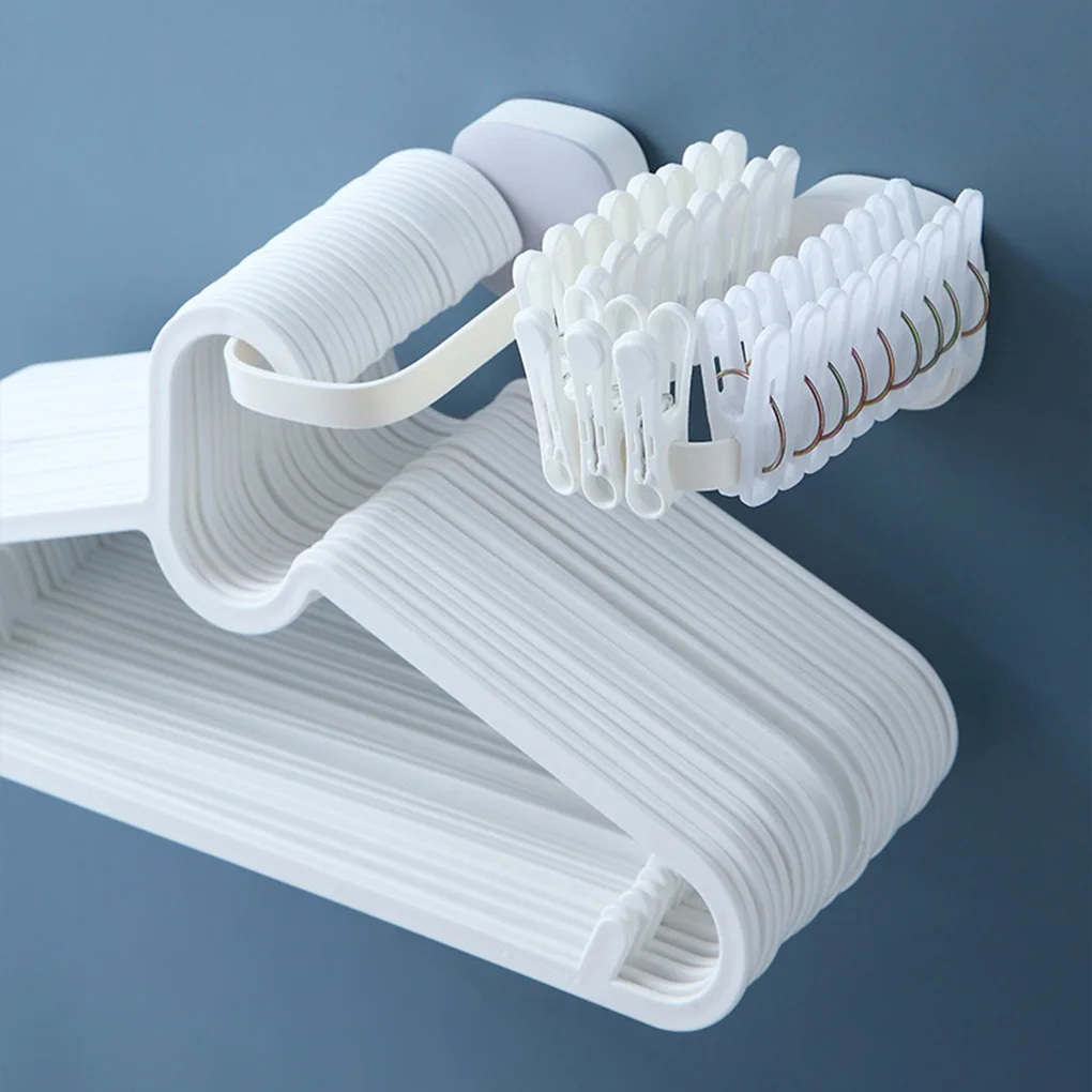 Clothes Hanger Rack Wall Plastic Foldable Self-adhesive Waterproof Clip Storage Organizer Removable Non-slip Drying Holder
Clothes Hanger Rack Wall Plastic Foldable Self-adhesive Waterproof Clip Storage Organizer Removable Non-slip Drying Holder