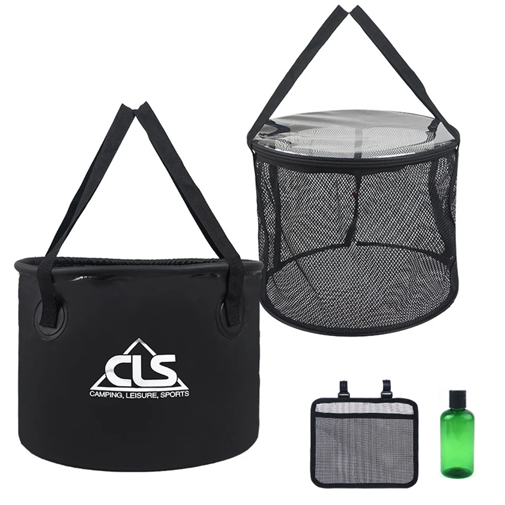 Travel 4-in-1 Collapsible Bucket With Mesh Drain Basket Folding Bucket Water Container Camping Equipment Outdoor Multitool
Travel 4-in-1 Collapsible Bucket With Mesh Drain Basket Folding Bucket Water Container Camping Equipment Outdoor Multitool
