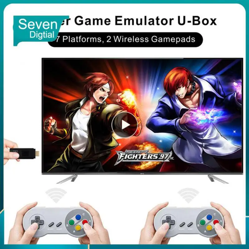 64g Video Game Consoles Game U-box Wireless Controller Built-in 7 Game Simulators HDMI-compatible Output Combo Tv Box Came Stick
64g Video Game Consoles Game U-box Wireless Controller Built-in 7 Game Simulators HDMI-compatible Output Combo Tv Box Came Stick