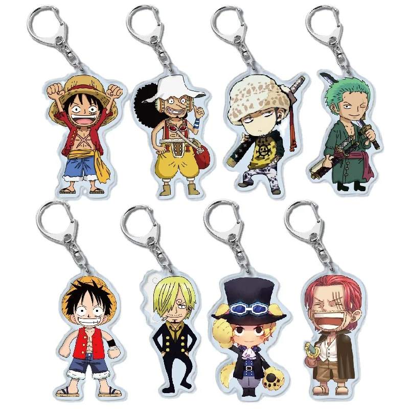 One Piece Luffy Ace Zoro Keychain Double-sided Keychain Acrylic Pendant Anime Accessories Cartoon Keyring Key Chains Keychains
One Piece Luffy Ace Zoro Keychain Double-sided Keychain Acrylic Pendant Anime Accessories Cartoon Keyring Key Chains Keychains