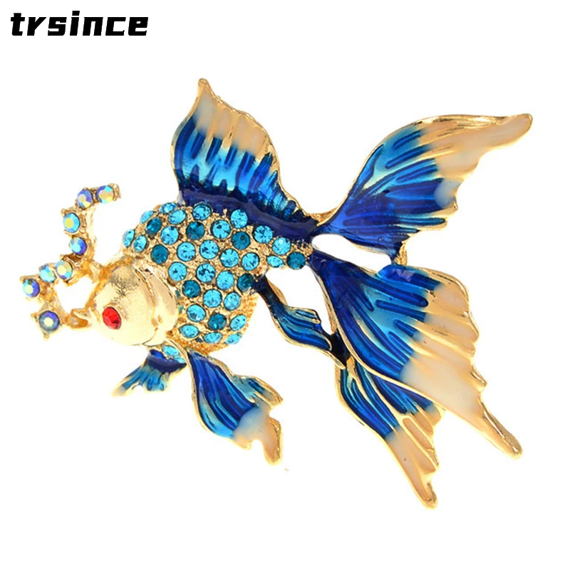 New Fashion GoldFish Brooches for Women Cute Animal Rhinestone Design Brooch Pin Enamel Jewelry Gifts Vintage Gifts 
New Fashion GoldFish Brooches for Women Cute Animal Rhinestone Design Brooch Pin Enamel Jewelry Gifts Vintage Gifts