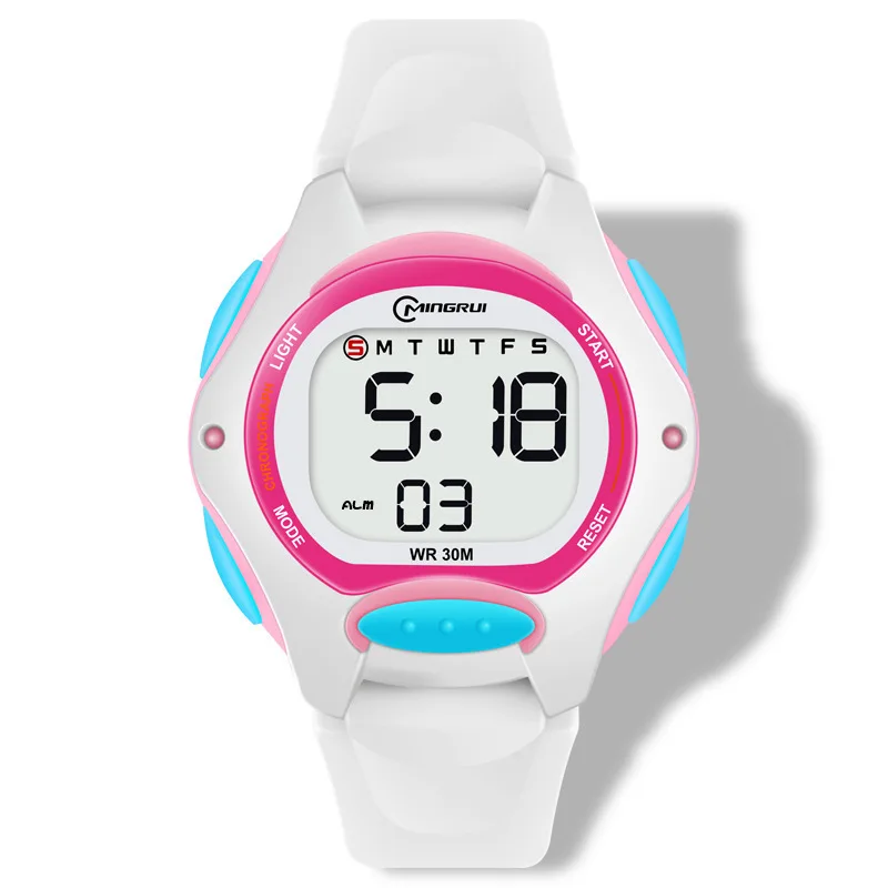 Дизайнерские часы для девочек водонепроницаемые цифровые спортивные детские
