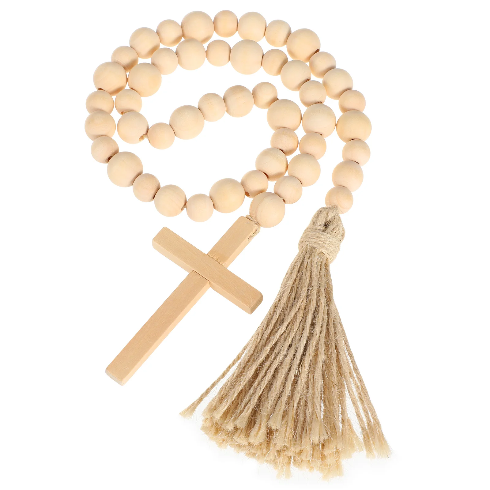 Farmhouse Wood Bead Garland with Jesus Cross and Tassels Rustic Wooden Beads Garland Spring Decor Prayer Beads for Tiered Tray
Farmhouse Wood Bead Garland with Jesus Cross and Tassels Rustic Wooden Beads Garland Spring Decor Prayer Beads for Tiered Tray