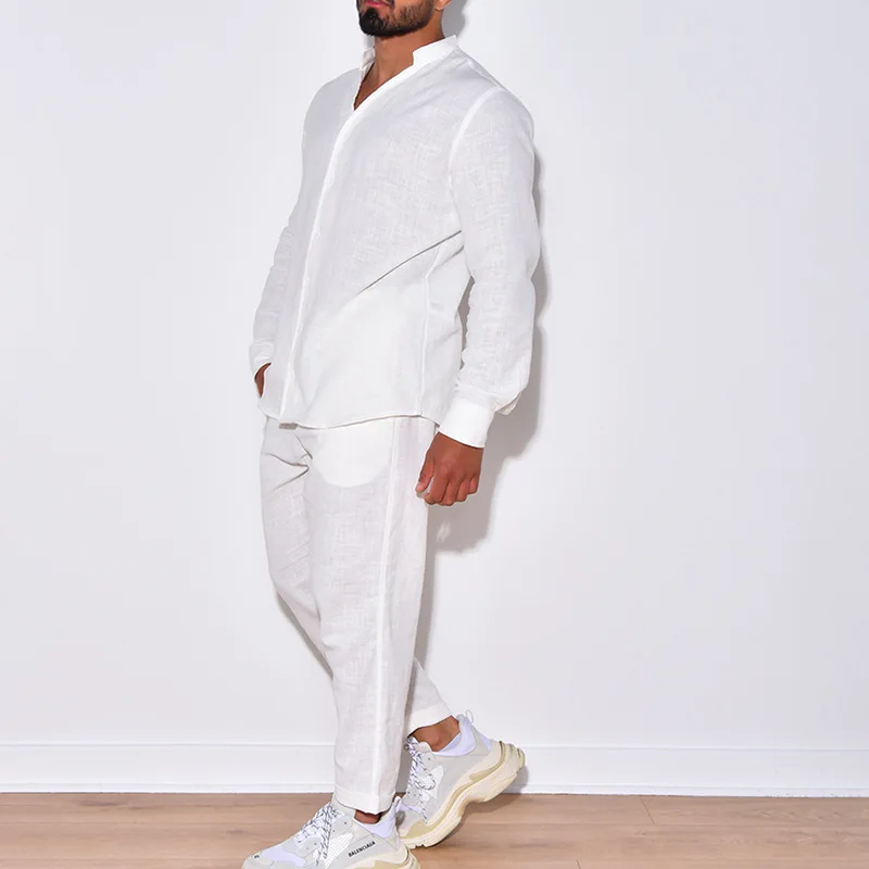 Men's Jumpsuit 2023 Spring And Autumn New Solid Color Comfortable Breathable Linen Casual Large Size Jumpsuit
Men's Jumpsuit 2023 Spring And Autumn New Solid Color Comfortable Breathable Linen Casual Large Size Jumpsuit