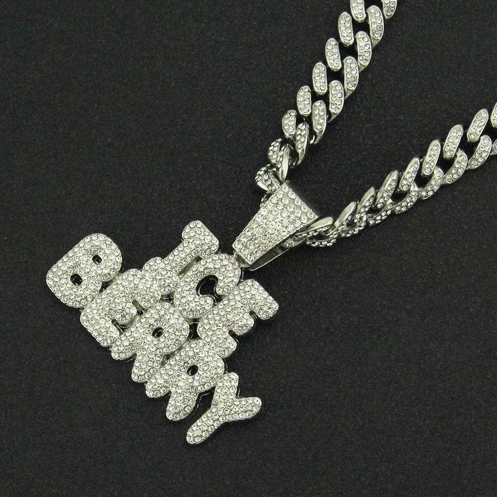 Hip Hop Iced Out Cuban Chains Bling Diamond Letter ICE BERRY Pendant Mens Necklace Miami Gold Chain Charm Jewelry for Men Choker
Hip Hop Iced Out Cuban Chains Bling Diamond Letter ICE BERRY Pendant Mens Necklace Miami Gold Chain Charm Jewelry for Men Choker