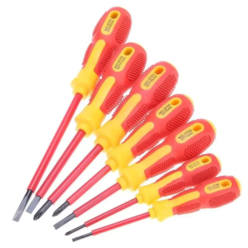 Insulated Screwdriver Set 1000V Electrician Dedicated Slotted Phillips High Voltage Resistant Screw Driver Repair Hand Tool
Insulated Screwdriver Set 1000V Electrician Dedicated Slotted Phillips High Voltage Resistant Screw Driver Repair Hand Tool