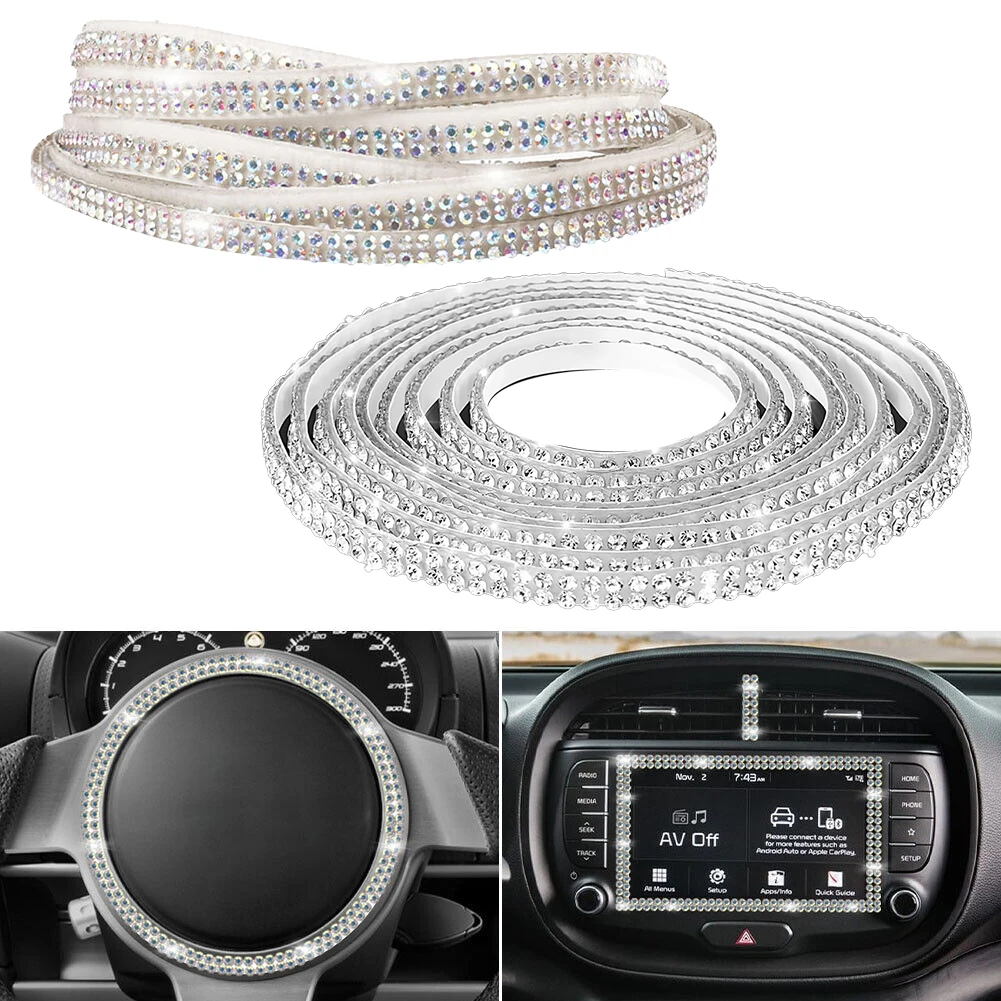 Car Shiny Rhinestone Strip Shiny Crystal Diamond Sticker Ribbon 5M For Car Edge Protection To Avoid Wear, Scratches, And Peels O
Car Shiny Rhinestone Strip Shiny Crystal Diamond Sticker Ribbon 5M For Car Edge Protection To Avoid Wear, Scratches, And Peels O