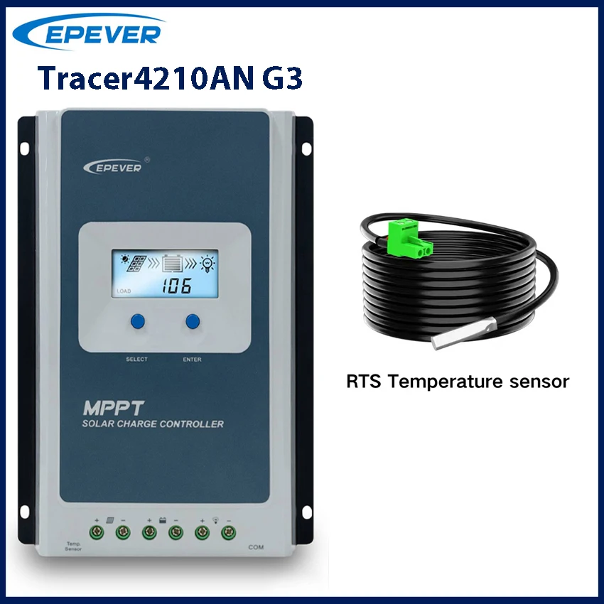 Солнечный контроллер EPEVER Tracer-AN G3 40A 12В/24В
Солнечный контроллер EPEVER Tracer-AN G3 40A 12В/24В