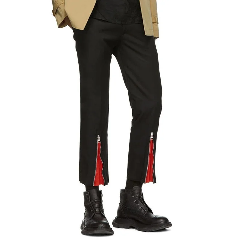 Casual Men's Spring New Pants Autumn Fashion Zipper Stitching Slim Personality Trend Body Cropped Trousers Plus Size
Casual Men's Spring New Pants Autumn Fashion Zipper Stitching Slim Personality Trend Body Cropped Trousers Plus Size