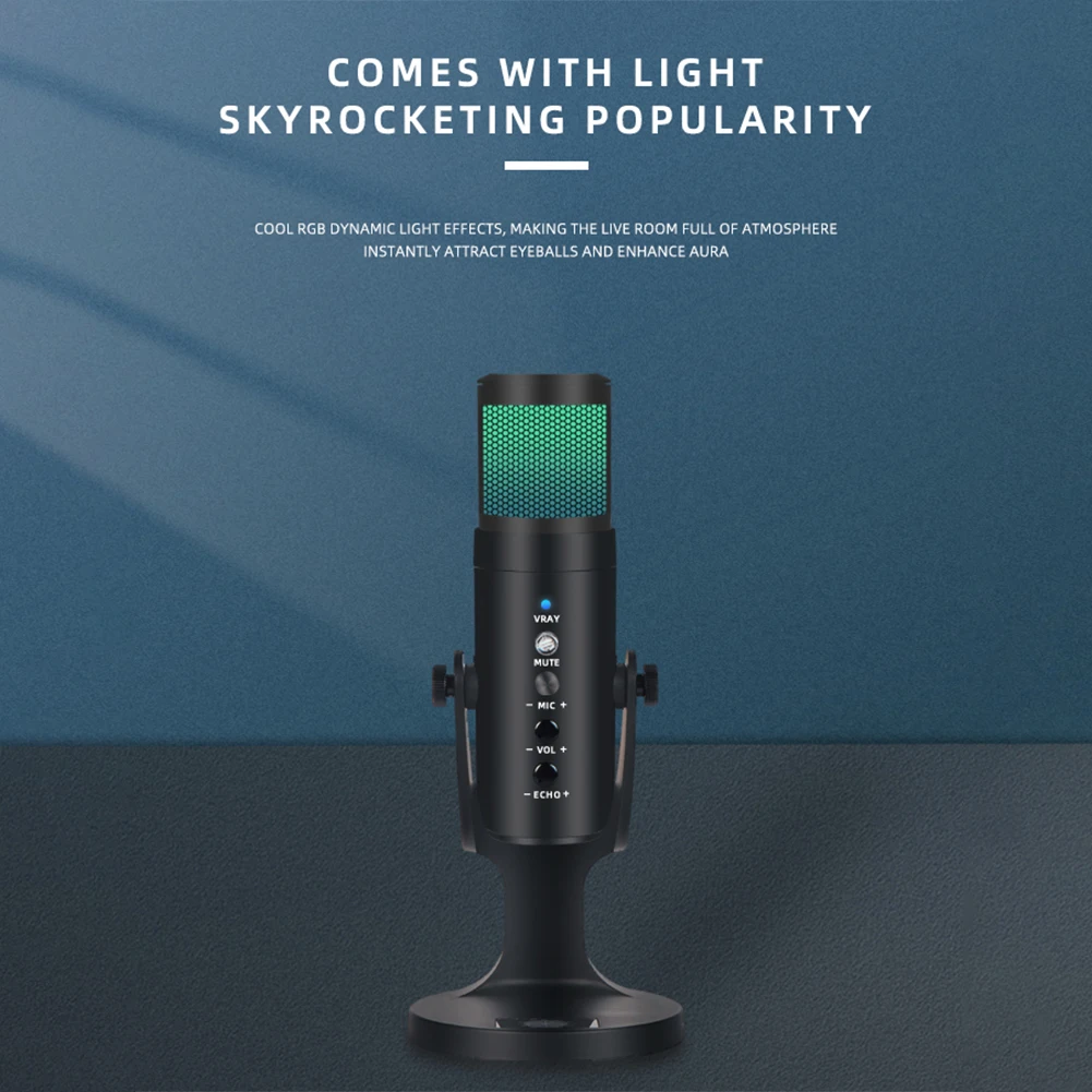 Live-streaming Condenser Microphone Tool 50HZ-16KHZ 85db With Earphone Jack Cardioid-Pickup Pattern Professional
Live-streaming Condenser Microphone Tool 50HZ-16KHZ 85db With Earphone Jack Cardioid-Pickup Pattern Professional