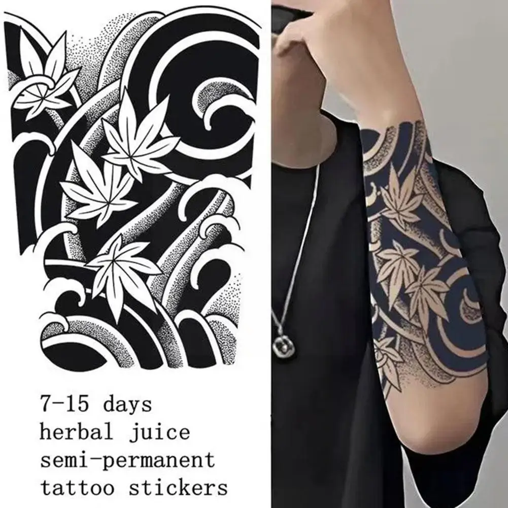 Fruit Juice Herb Tattoo Sticker ArmTemporary Tattoo Women/Men Transfer Water New Sticker Black Tattoo Shoulder Chest Arm E0Y6
Fruit Juice Herb Tattoo Sticker ArmTemporary Tattoo Women/Men Transfer Water New Sticker Black Tattoo Shoulder Chest Arm E0Y6