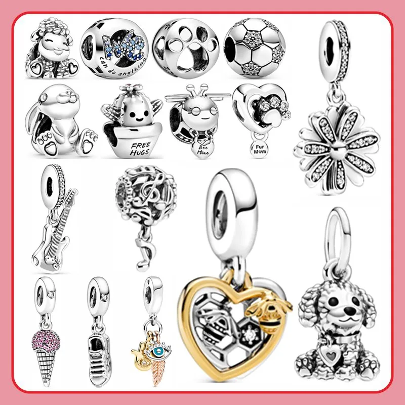 Suitable For Original Pandora Bracelet S925 Sterling Silver Sheep, Rabbit, Cactus And Electric Guitar Charm Woman Diy Jewelry
Suitable For Original Pandora Bracelet S925 Sterling Silver Sheep, Rabbit, Cactus And Electric Guitar Charm Woman Diy Jewelry