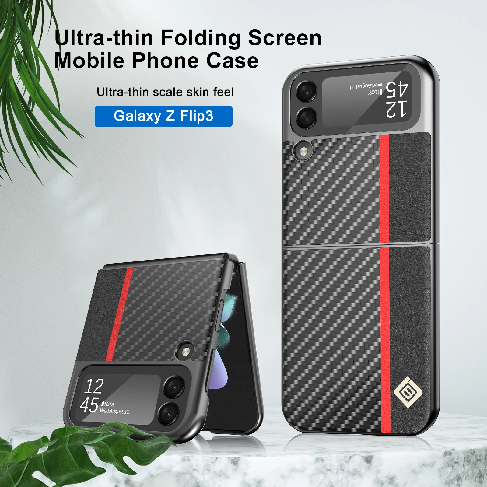 USLION Luxury Carbon Fiber Slim Case for Samsung Galaxy Z Flip 3 5G Flip3 Anti-knock Phone Protective Coque for Samsung Z Flip
USLION Luxury Carbon Fiber Slim Case for Samsung Galaxy Z Flip 3 5G Flip3 Anti-knock Phone Protective Coque for Samsung Z Flip