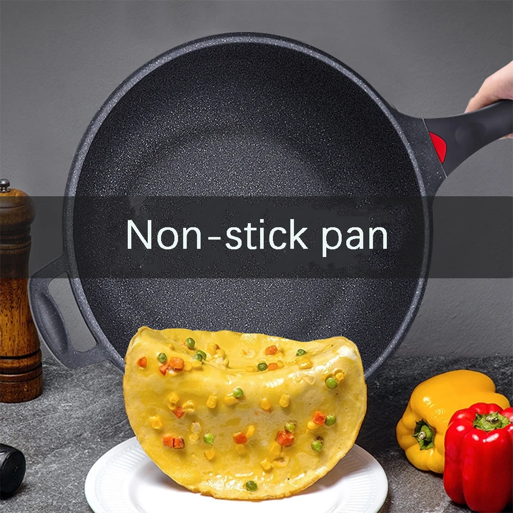 Non-stick Cookware For Saucepan 32cm 34cm Maifan Stone Wok Pan With Lid Frying Pan Fondue Induction Stove Gas Stove Dishwasher
Non-stick Cookware For Saucepan 32cm 34cm Maifan Stone Wok Pan With Lid Frying Pan Fondue Induction Stove Gas Stove Dishwasher