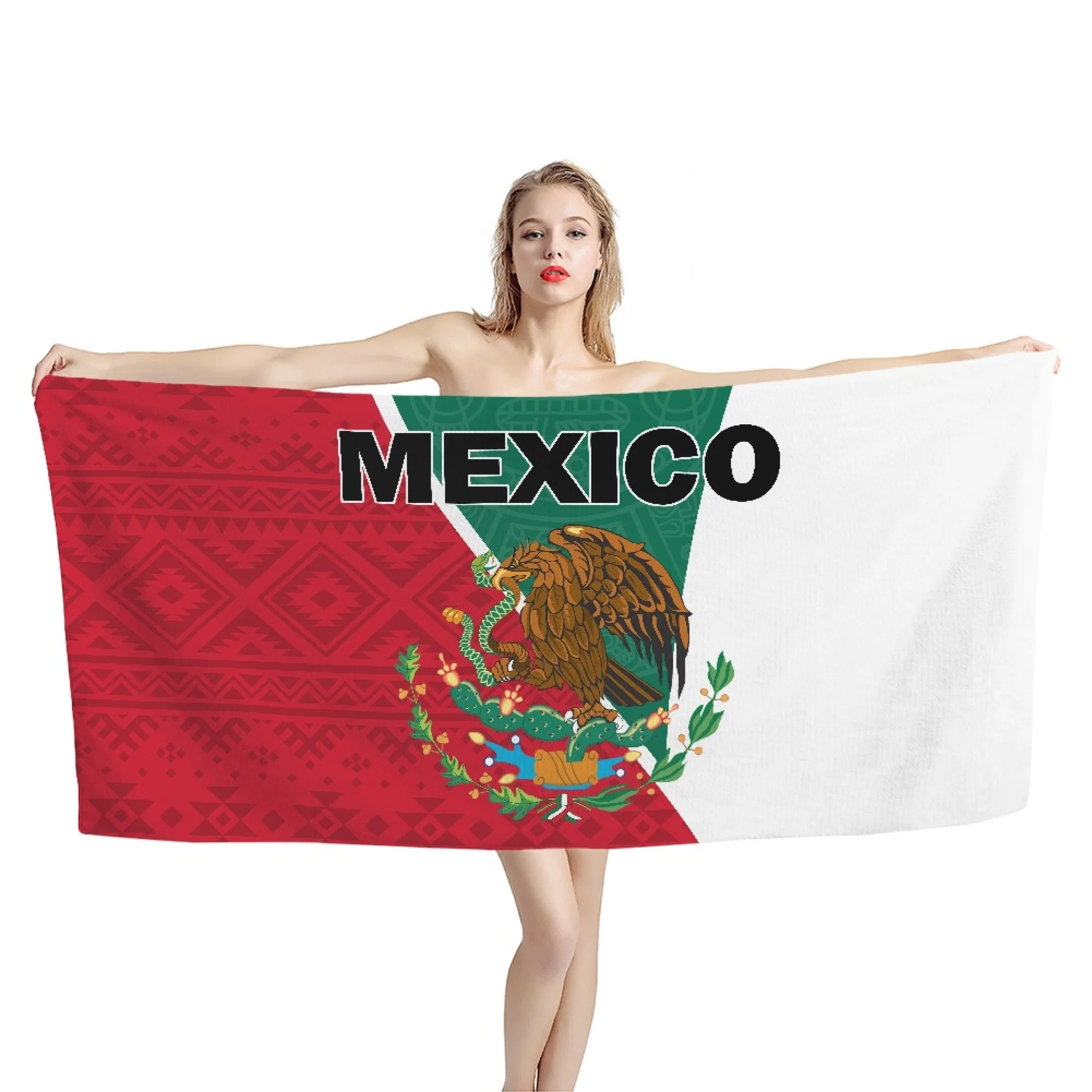 Flag of Mexico Printed Beach Towels Kids Adults Home Bathroom Function Absorbent Towels Soft Travel Portable Camping Travel Yoga
Flag of Mexico Printed Beach Towels Kids Adults Home Bathroom Function Absorbent Towels Soft Travel Portable Camping Travel Yoga