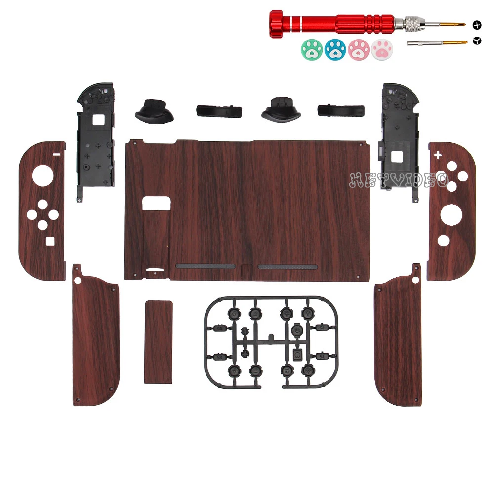 Новый чехол для корпуса с текстурой дерева для Nintendo Switch JoyCon, Сменный Чехол для самостоятельной сборки, полный комплект для аксессуаров для п...
Новый чехол для корпуса с текстурой дерева для Nintendo Switch JoyCon, Сменный Чехол для самостоятельной сборки, полный комплект для аксессуаров для п...