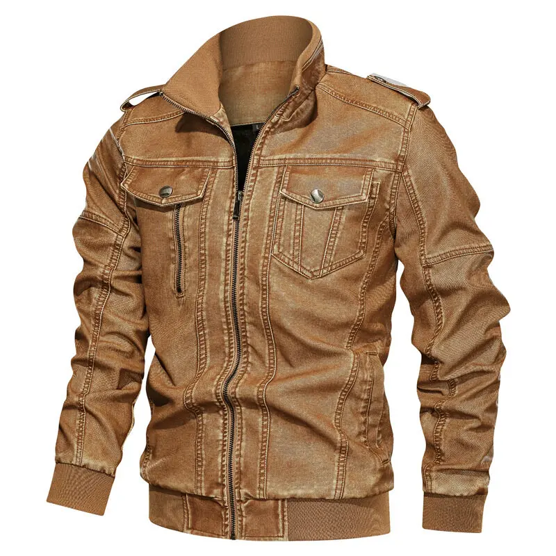2022 Autumn Winter Men Leather Jacket New Motorcycle Casual Wash Jacket Plus Thickened Multi Pocket Leather Jacket Coat Male
2022 Autumn Winter Men Leather Jacket New Motorcycle Casual Wash Jacket Plus Thickened Multi Pocket Leather Jacket Coat Male