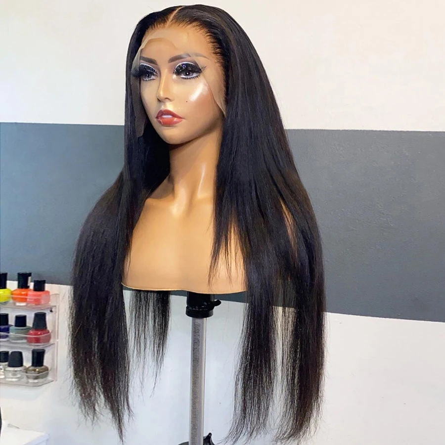 Long Silky Straight 26inch 180% Density Glueless Lace Frontal Wig For Women Babyhair Natural Black Soft Pre Plucked Cosplay Wig
Long Silky Straight 26inch 180% Density Glueless Lace Frontal Wig For Women Babyhair Natural Black Soft Pre Plucked Cosplay Wig