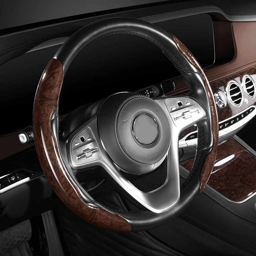 Cover Steering Wheel Cover 2 Pc 2PCS 2x 37-38cm Accessories Car Non-Slip Parts Peach Wood Replacement Universal Practical
Cover Steering Wheel Cover 2 Pc 2PCS 2x 37-38cm Accessories Car Non-Slip Parts Peach Wood Replacement Universal Practical