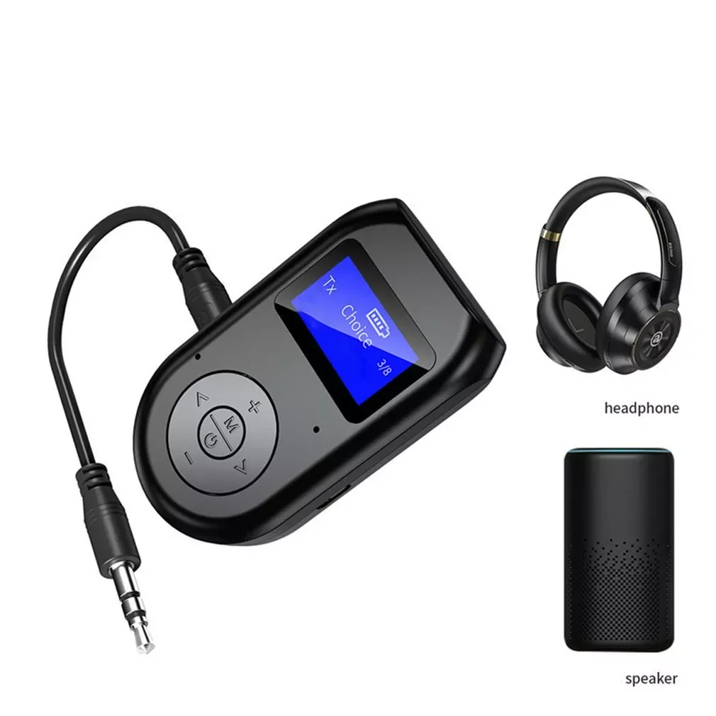 Приемник с ЖК-дисплеем, передатчик 2-в-1, Bluetooth совместимый адаптер TX/RX, беспроводной музыкальный адаптер для Mp3/mp4/наушников
Приемник с ЖК-дисплеем, передатчик 2-в-1, Bluetooth совместимый адаптер TX/RX, беспроводной музыкальный адаптер для Mp3/mp4/наушников