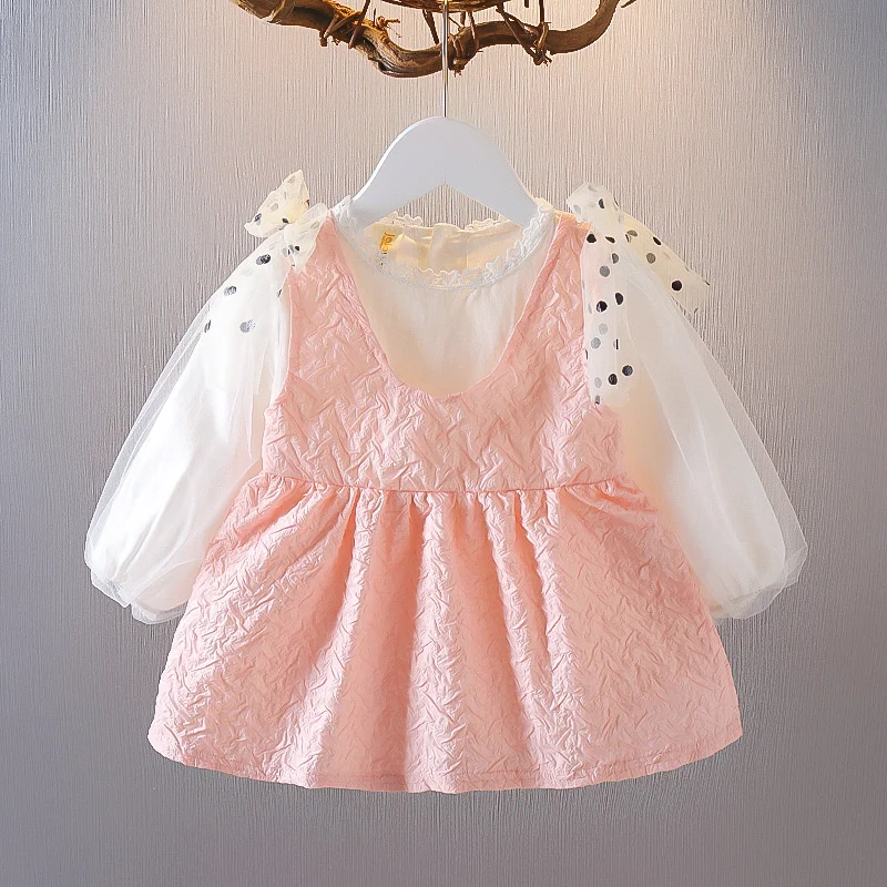 Girls Long Sleeve Dress 2022 New Arrival Pink Puff Sleeve Fashion Kids Dress Apparel Child's clothes
Girls Long Sleeve Dress 2022 New Arrival Pink Puff Sleeve Fashion Kids Dress Apparel Child's clothes