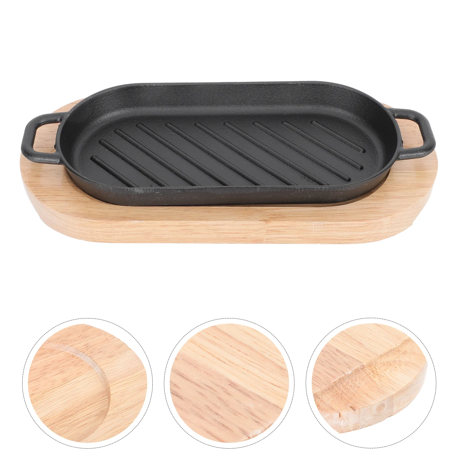 Steak Pan Plate Grill Cast Iron Fajita Sizzling Skillet Set Teppanyaki Griddle Nonstick Server Stovetop Bbq Platter Sizzle
Steak Pan Plate Grill Cast Iron Fajita Sizzling Skillet Set Teppanyaki Griddle Nonstick Server Stovetop Bbq Platter Sizzle