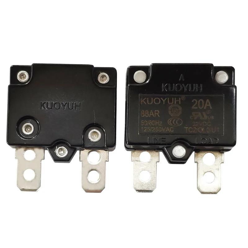 2PCS Kuoyuh 88ar 20A circuit breaker overload protect Automatic switchrecloser battery voltage protector
2PCS Kuoyuh 88ar 20A circuit breaker overload protect Automatic switchrecloser battery voltage protector