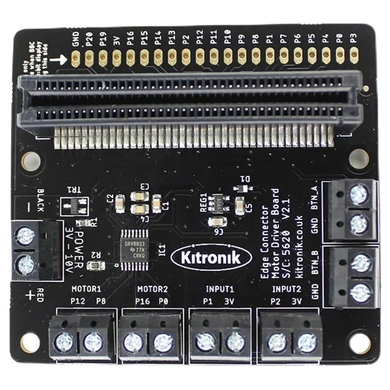 Плата драйвера двигателя V2 BBC Micro: Плата расширения драйвера Bit Motors 
Плата драйвера двигателя V2 BBC Micro: Плата расширения драйвера Bit Motors