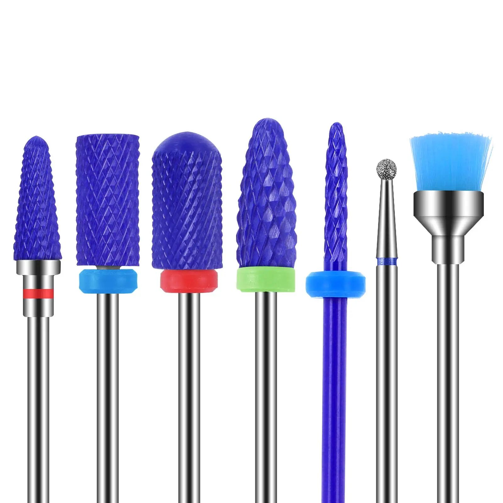 Professional 7PCS Blue Ceramic Nail Drill Bit Set for Remove Gel Acrylic Cuticle Nail Drill Tools for Manicure Pedicure Home Use 
Professional 7PCS Blue Ceramic Nail Drill Bit Set for Remove Gel Acrylic Cuticle Nail Drill Tools for Manicure Pedicure Home Use