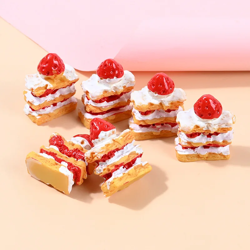 Resin Strawberry Cake DIY Crafting Material Hair Band Making Supplie Jewelry Charm Pendant Embellishments Handmade Decoration
Resin Strawberry Cake DIY Crafting Material Hair Band Making Supplie Jewelry Charm Pendant Embellishments Handmade Decoration