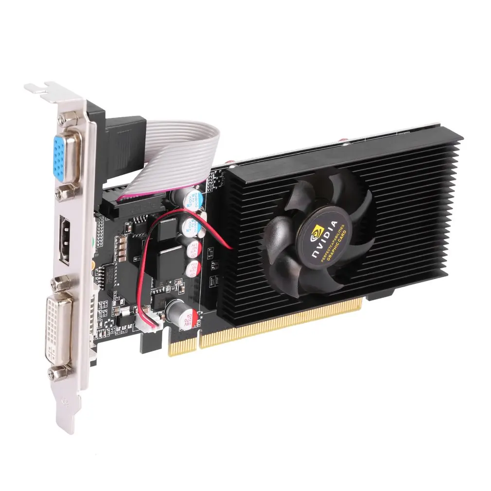Видеокарта GeForce GT210 1 ГБ 64 бит DDR2 HDMI VGA/DVI | Электроника